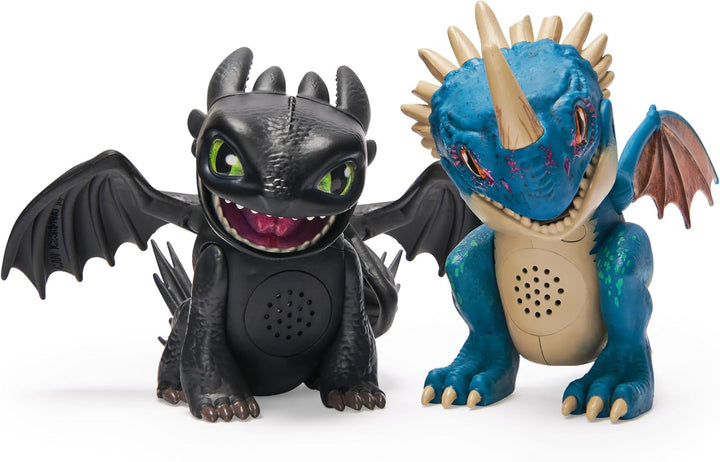 Dreamworks How to Train your Dragon, Interaktiver Mini-Drache Ohnezahn, Figur mit Soundeffekten, Spi