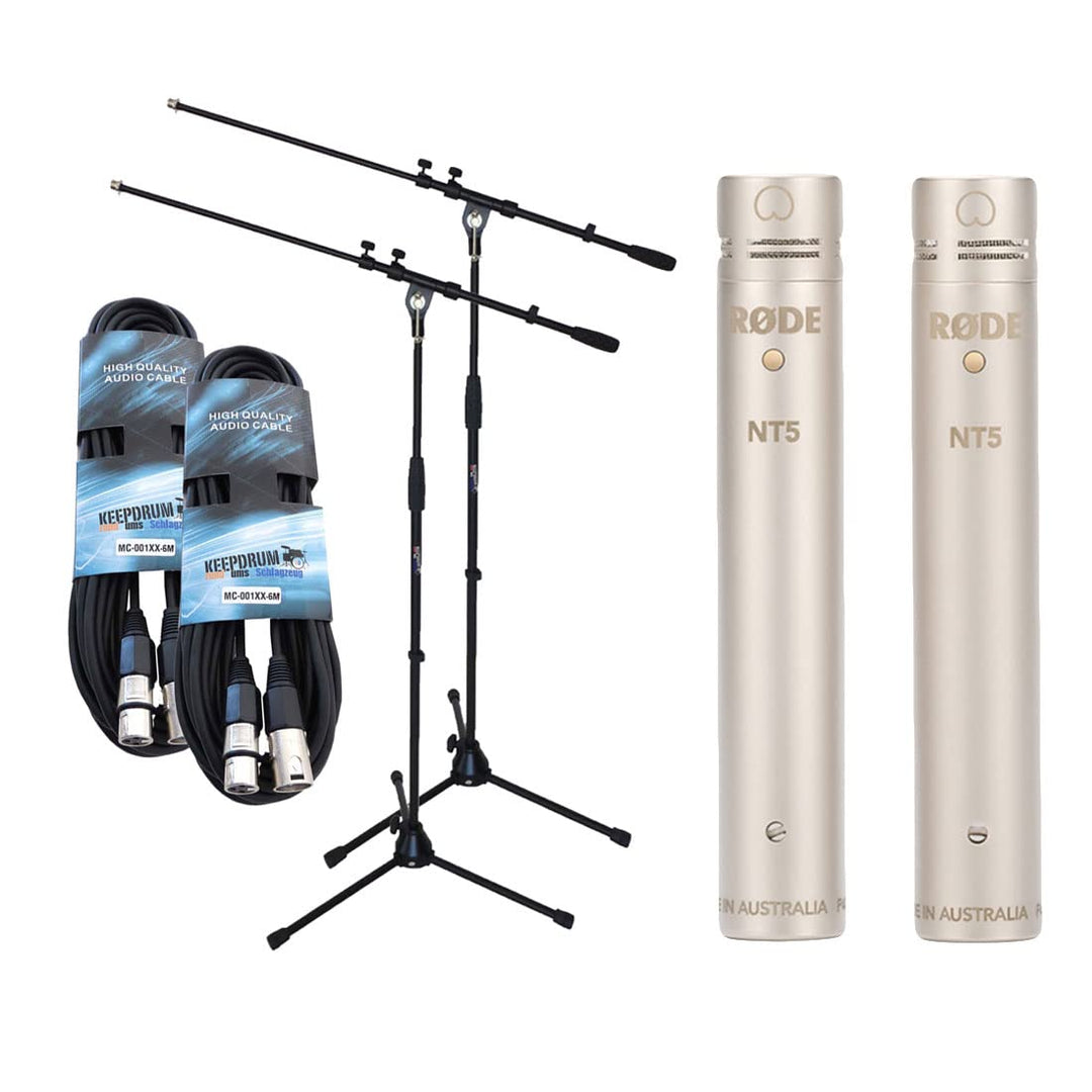 Rode NT5 MP Mikrofon-Set + 2X keepdrum Stativ + 2X keepdrum XLR-Kabel