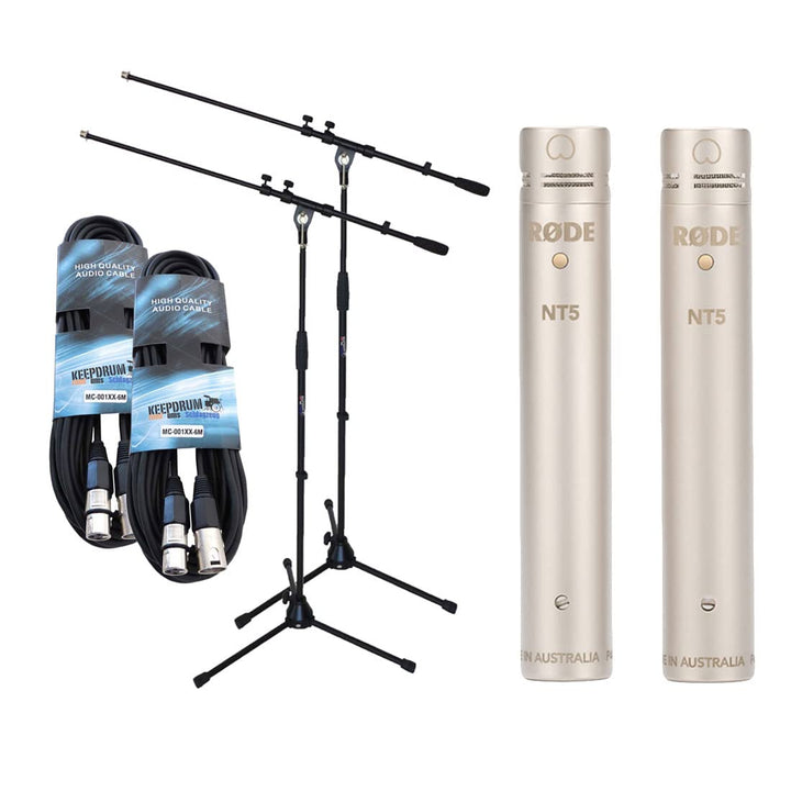 Rode NT5 MP Mikrofon-Set + 2X keepdrum Stativ + 2X keepdrum XLR-Kabel