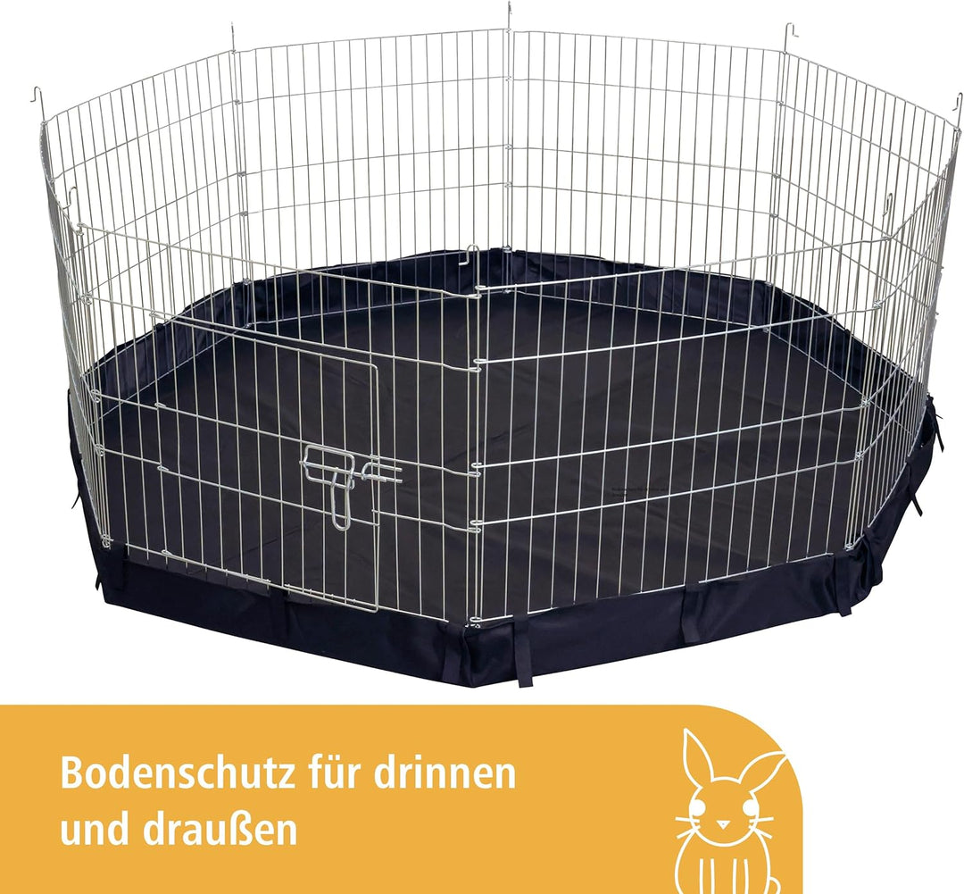 Kerbl Pet Nylonboden für Freigehege 82708/81715, Gehegeboden, Auslaufboden, schwarz, Nylon, Nagetier
