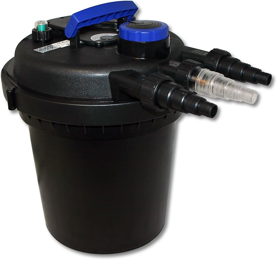 SunSun Komplettset: CPF-250 Teichdruckfilter bis 10000 L Teich mit 11W Teichklärer, CTF-6000 SuperEC