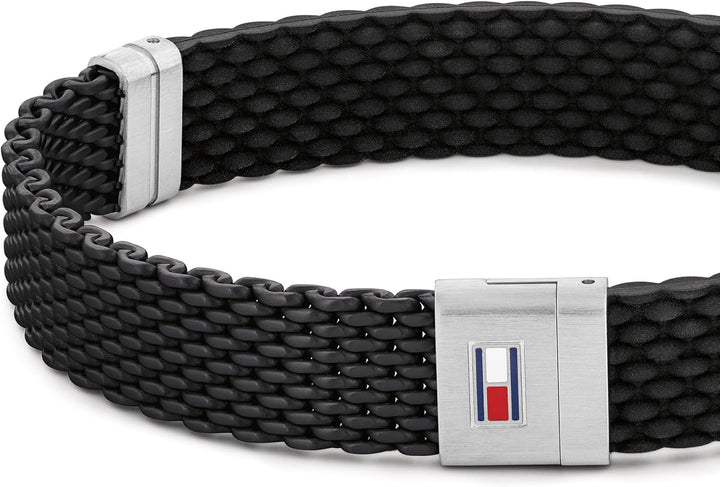 Tommy Hilfiger Jewelry armband für Herren aus Silikon aus Blau oder Schwarz, Black