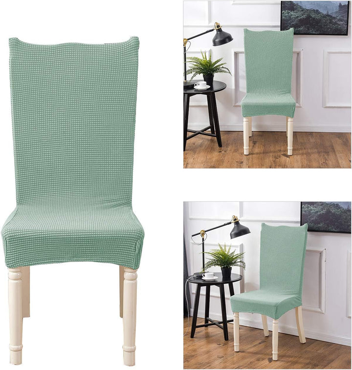 VanderHOME Jacquard Stuhlhussen Stretch Esszimmerstuhlhussen Dicker Stuhl Sitzschutz Polyester Schon