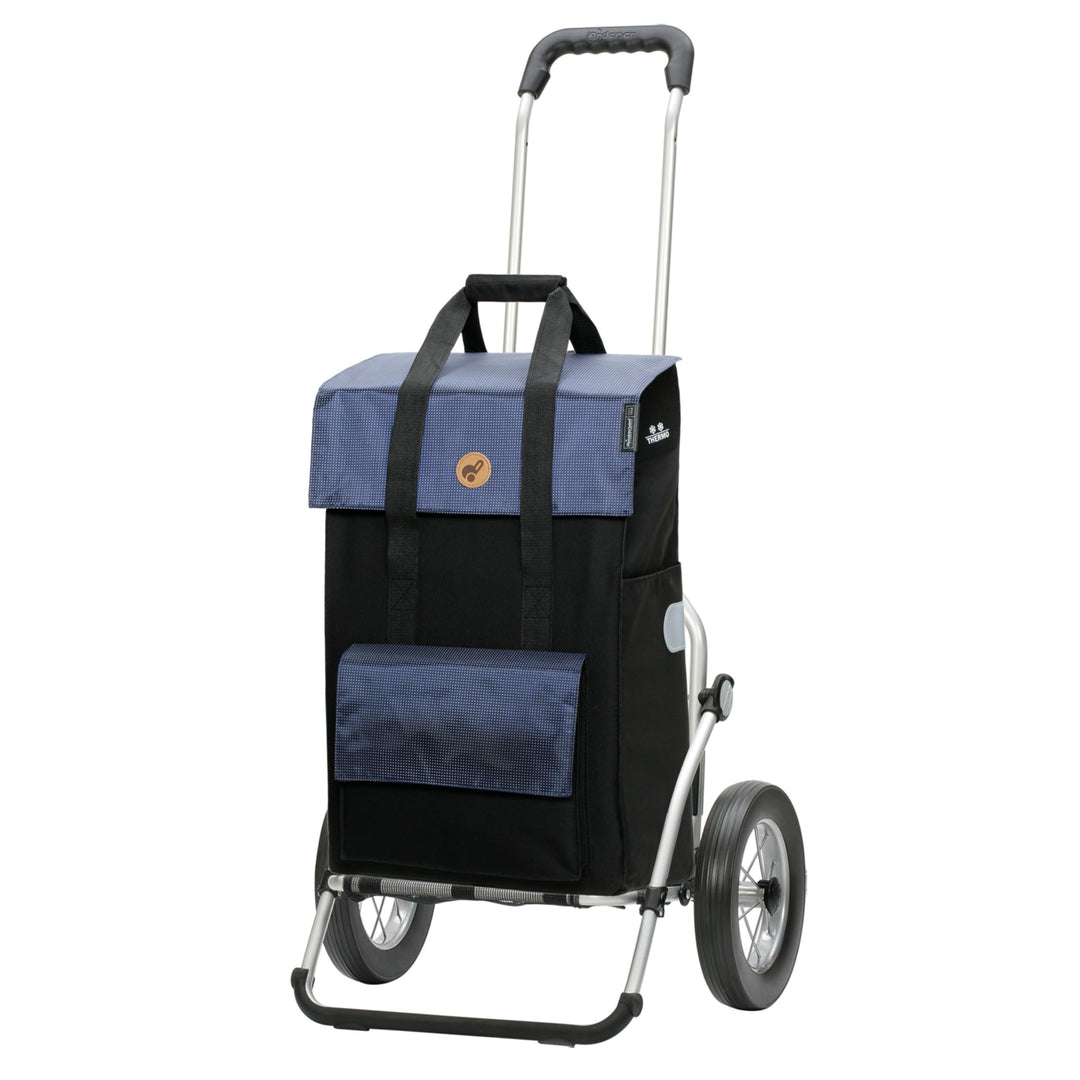 Andersen Einkaufstrolley Royal Aluminium-Gestell klappbar mit Metallspeichen-Rad Ø 25cm und 43 Liter