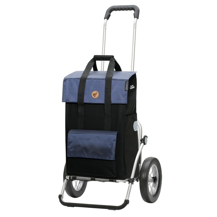 Andersen Einkaufstrolley Royal Aluminium-Gestell klappbar mit Metallspeichen-Rad Ø 25cm und 43 Liter