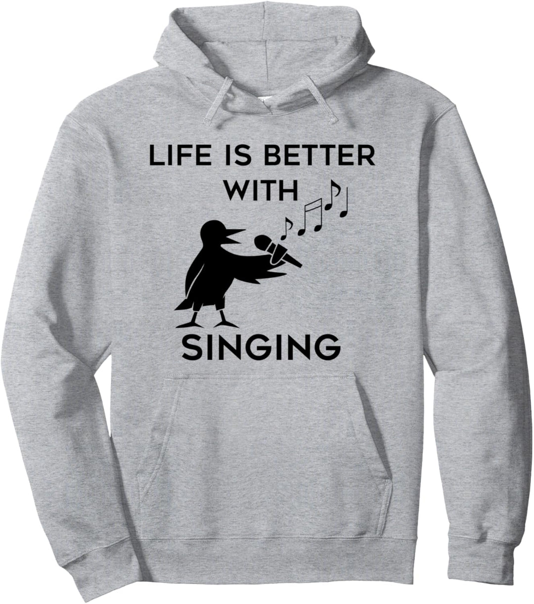 Leben mit Singen Lustiger Spruch Musiklehrer Pullover Hoodie