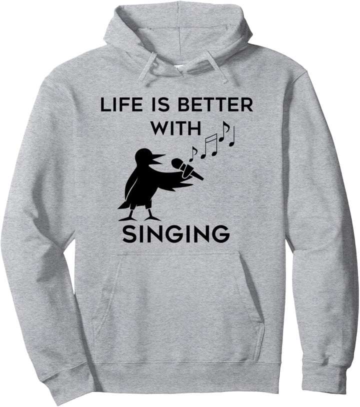 Leben mit Singen Lustiger Spruch Musiklehrer Pullover Hoodie