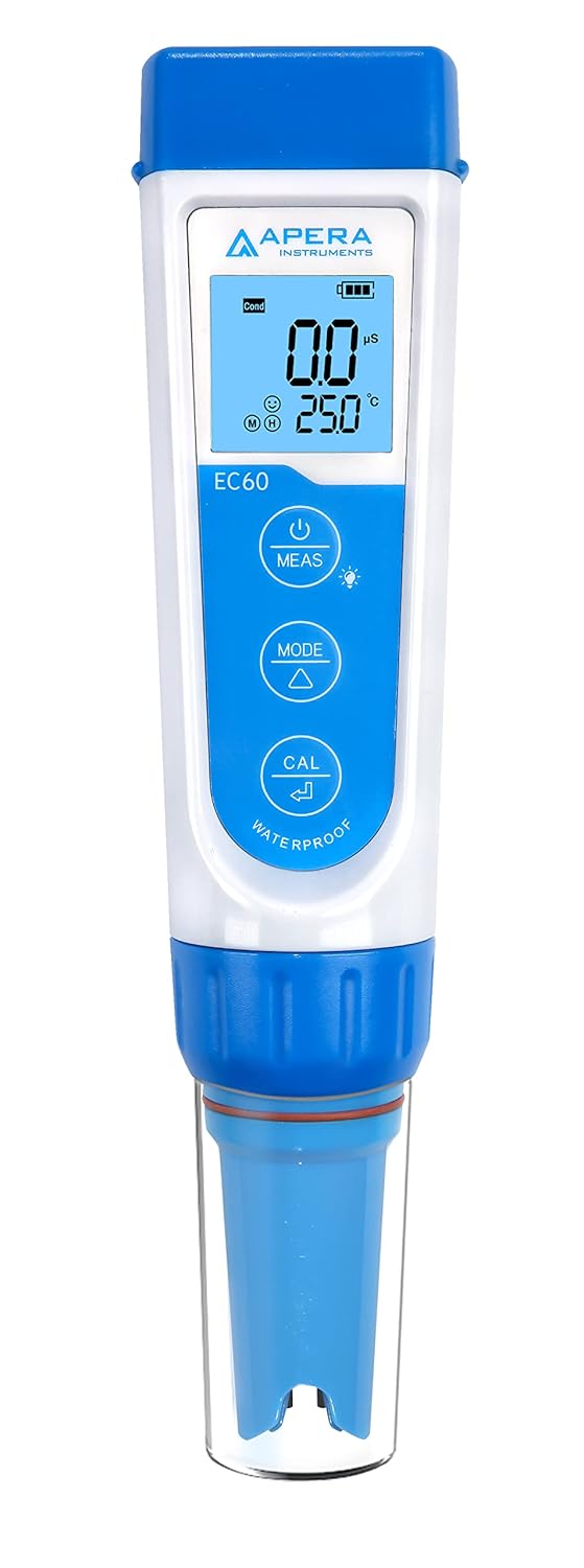 Apera Instruments EC60 Premium Leitfähigkeits-Messgerät & PH20 pH-Meter, Messgerät im Taschenformat