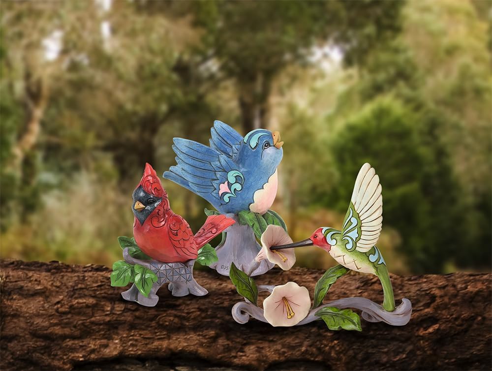 Enesco Jim Shore Heartwood Creek 6008417 Kolibri mit Blume
