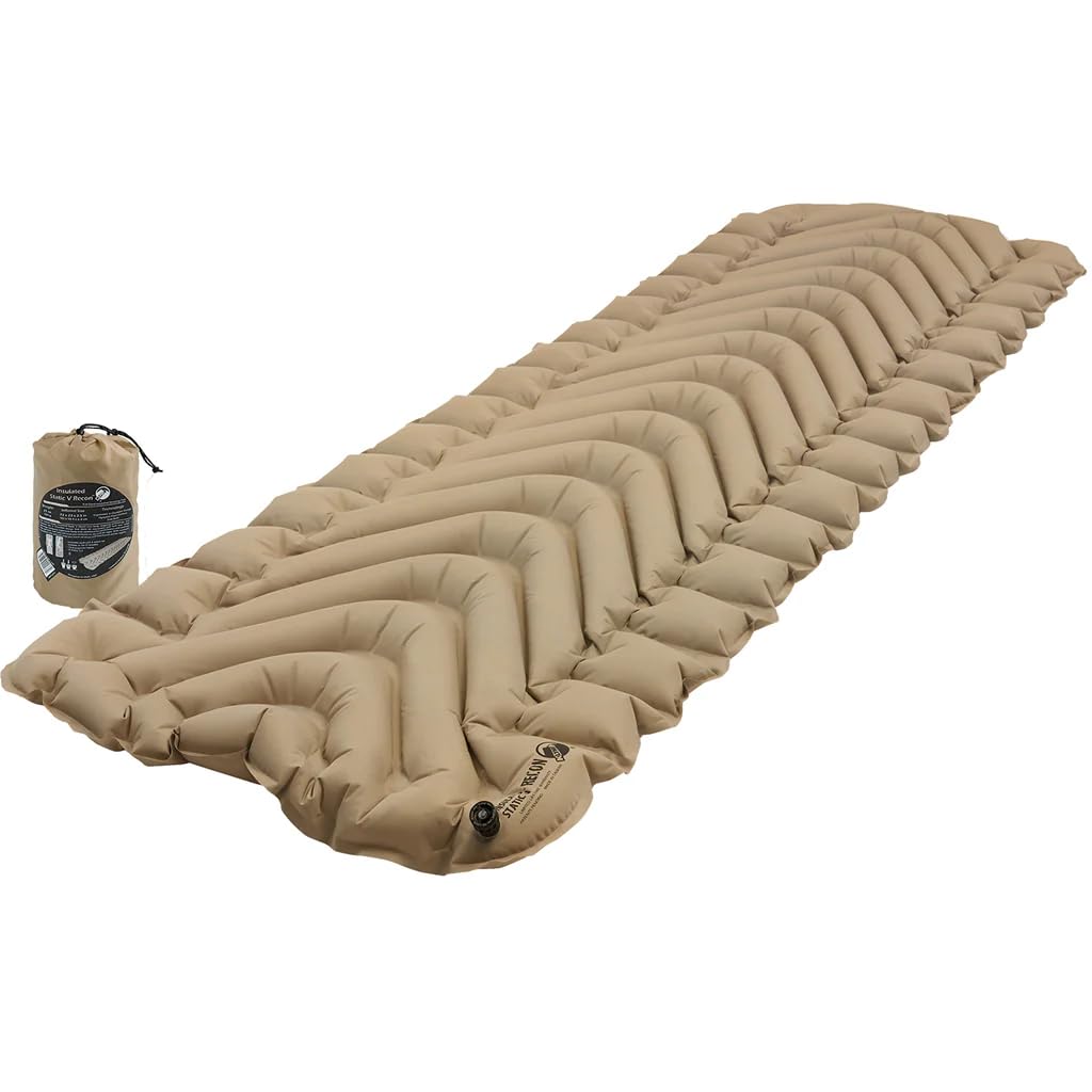 Klymit Statische V Aufblasbare Outdoor Campingmatte Luftmatratze Isoliert isolierung isomatte Coyote