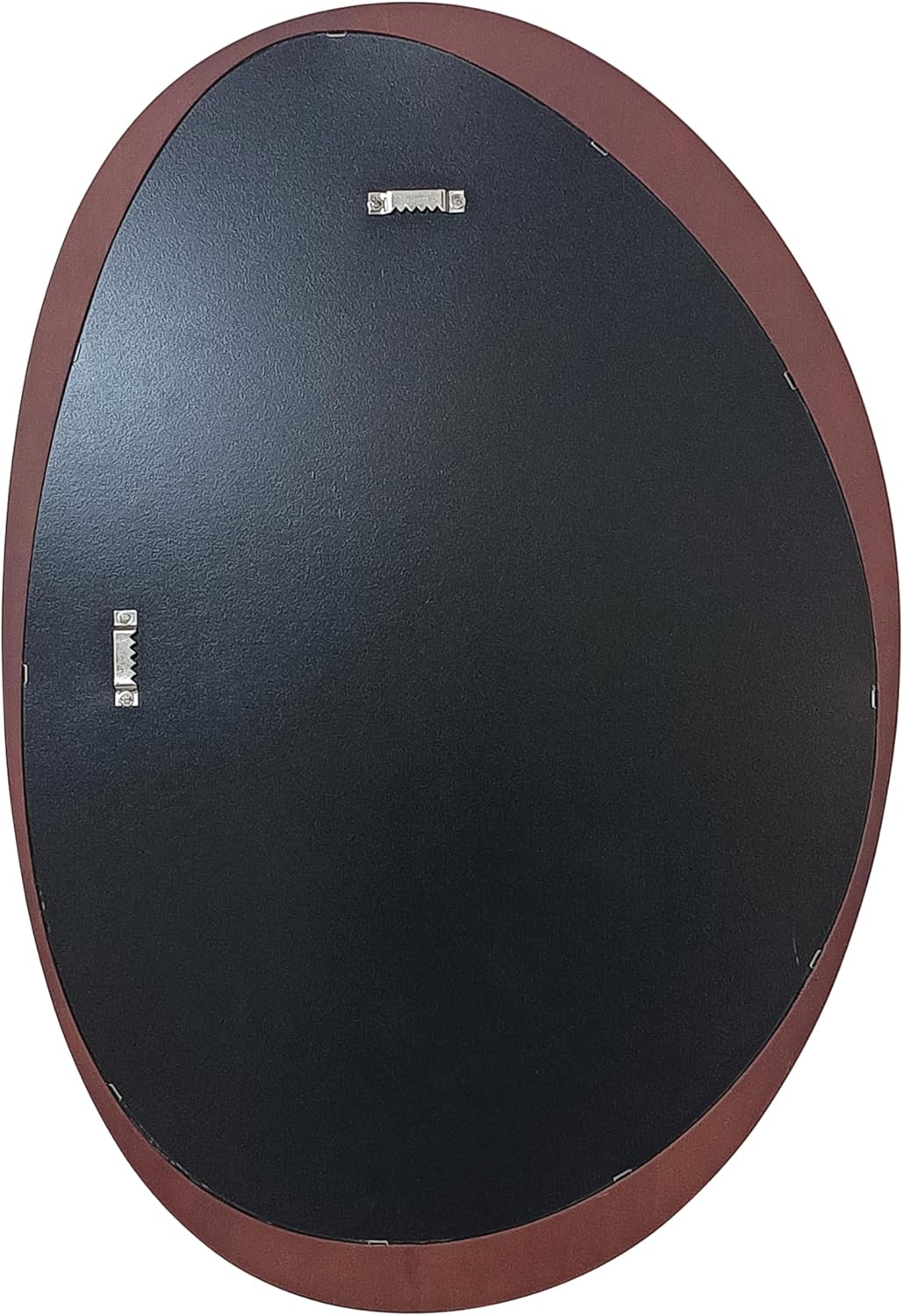 INSPIRE - Asymmetrischer ovaler Spiegel NEO - H. 75,5 x B. 52 cm - Hängespiegel - MDF - Braun Neo -