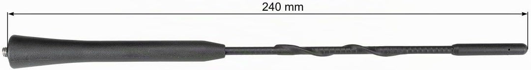 tomzz Audio 1000-023 DAB Antenne Auto Kombi Dach Antenne DAB+ UKW AM FM mit Verstärker SMB DIN 5m Ka