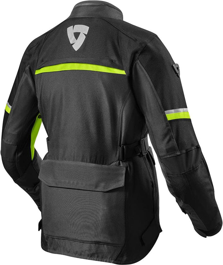 Revit Outback 3 Damen Motorrad Textiljacke (Black/Neon/Yellow,38)