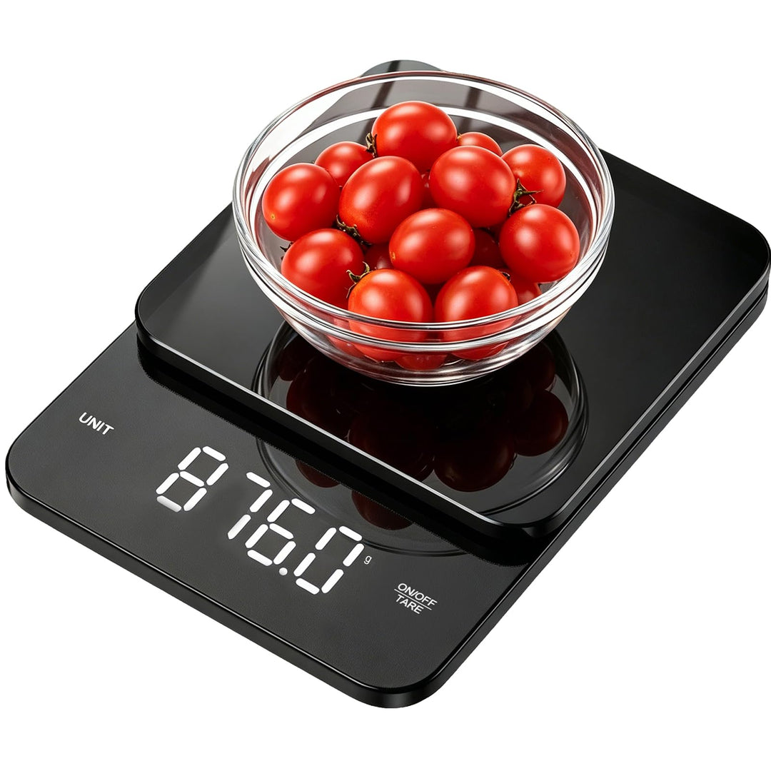 5kg Küchenwaage Digital,Multifunktionswaage zum Kochen Backen Kaffee