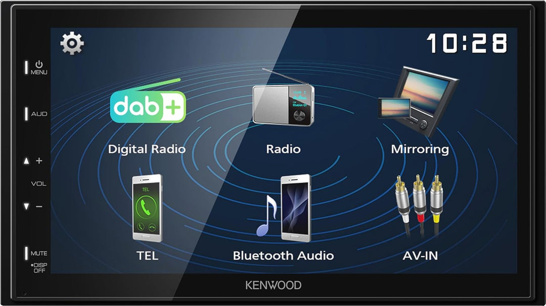 Kenwood DMX129DAB - 17,3 cm (6,8") Digital Media AV-Receiver mit Quick Boot & Android USB-Mirroring