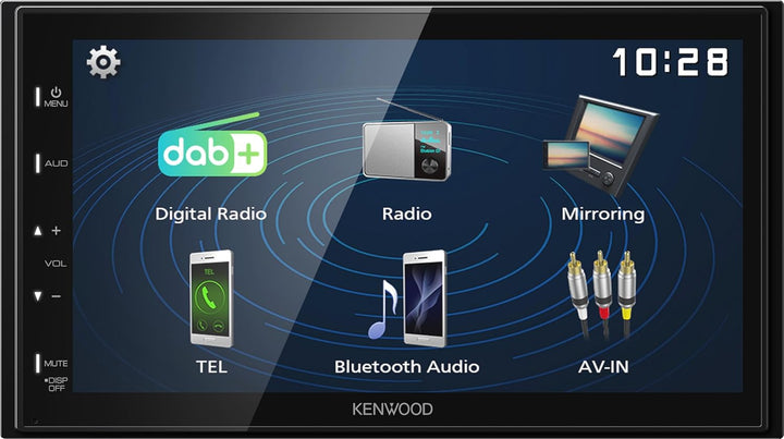 Kenwood DMX129DAB - 17,3 cm (6,8") Digital Media AV-Receiver mit Quick Boot & Android USB-Mirroring