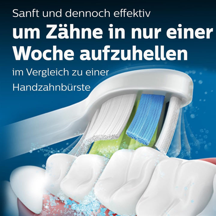 Philips Sonicare Original W2 Optimal White Standard Schallzahnbürstenköpfe - 6er-Pack in Schwarz (Mo