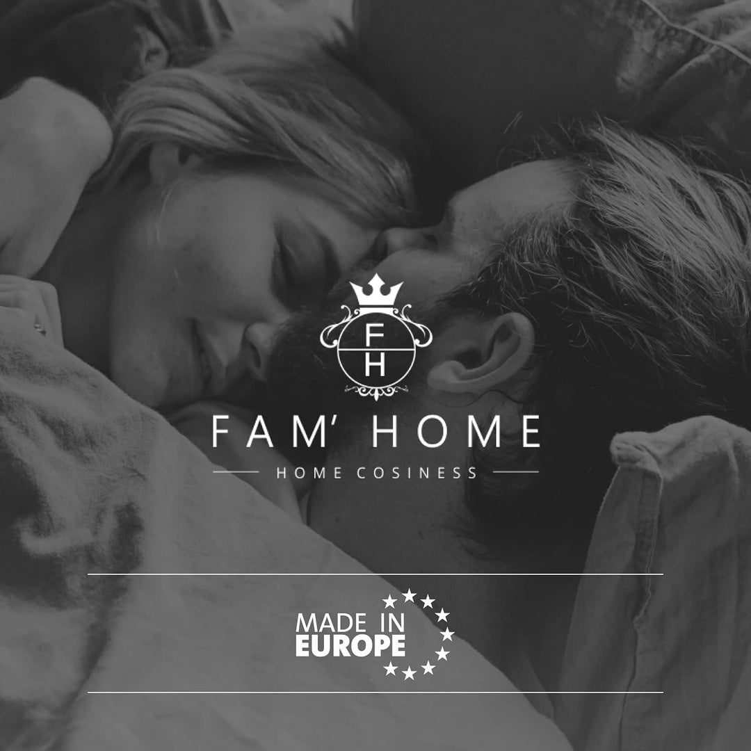 FAM Home Weiches Mikrofaser-Kissen 60x60cm, mit optimaler Stütze für Nacken und Kopf, 2er-Set 2er Se
