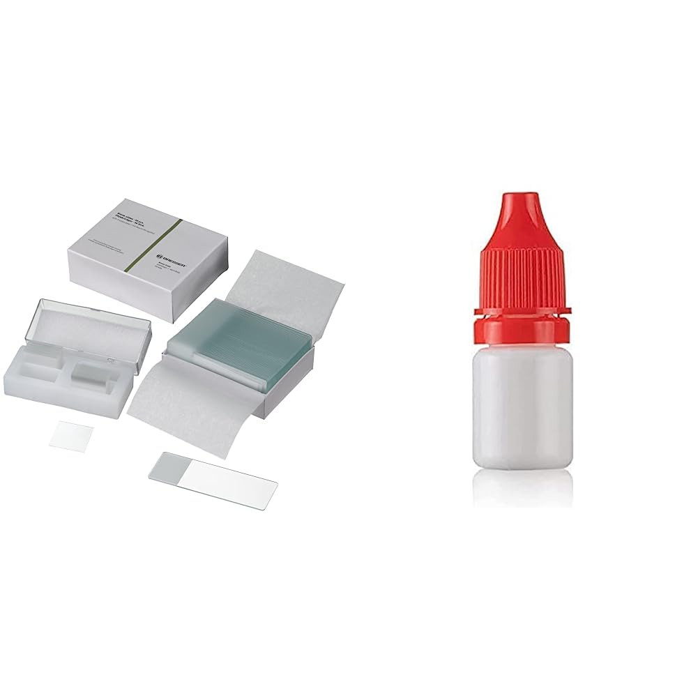 Bresser Mikroskop Objektträger 50 Stück und Borsilikatglas 3.3. Deckgläser 22x22mm 100 Stück & Mikro