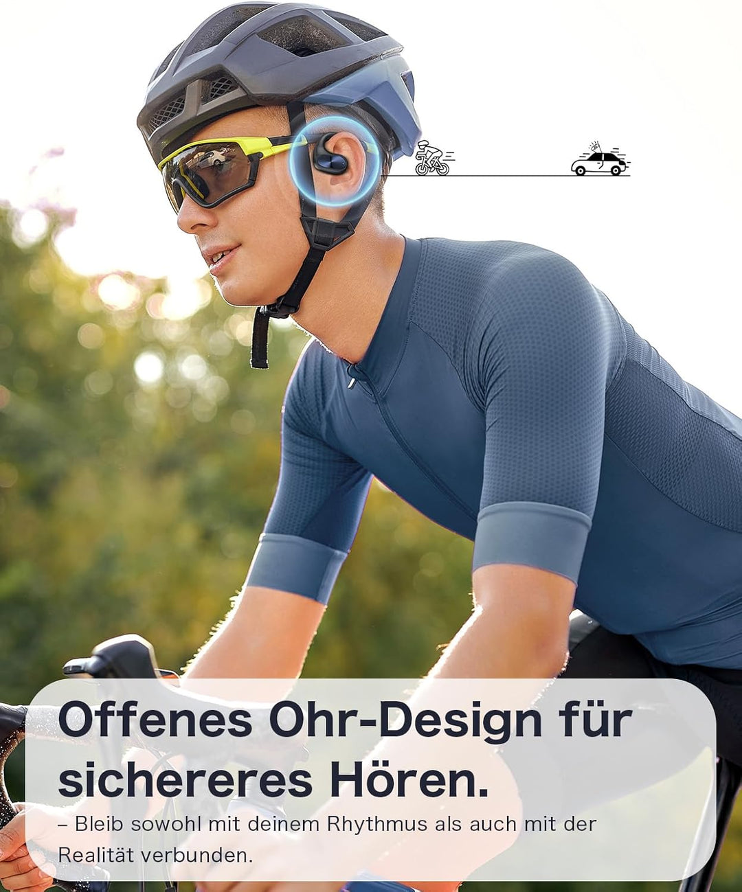 Open-Ear Kopfhörer Bluetooth 5.4 – Kabellos mit verstellbarem Ohrhaken, fester Halt & Ultra-Komfort,
