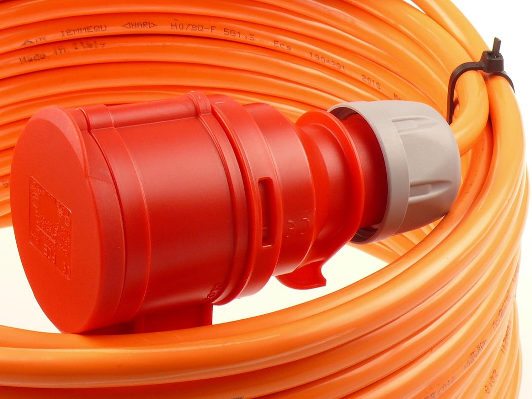 netbote24 CEE Starkstromkabel Verlängerungskabel 16A 400V Pur-Leitung H07BQ-F 5g1,5 Aussen 5m