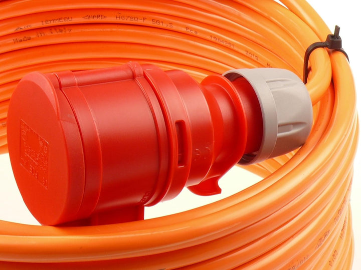 netbote24 CEE Starkstromkabel Verlängerungskabel 16A 400V Pur-Leitung H07BQ-F 5g1,5 Aussen 5m