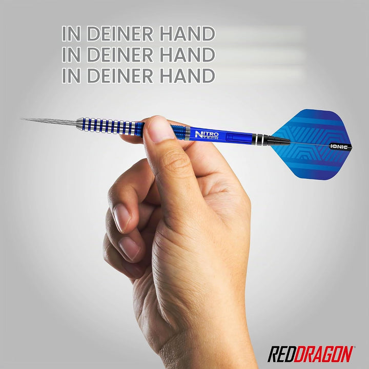 RED DRAGON Polaris Wolfram Professional Darts Set mit Flights and Nitrotech Shafts (Stems) 26.0 Gram