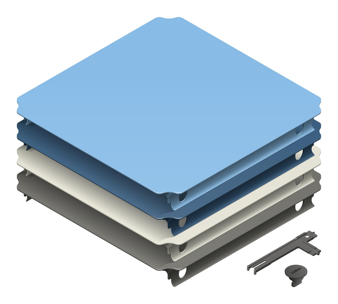 Quadro Plattenset L Home – Erweiterungs-Set mit 6 grossen Platten für Plattformen und Stufen, ab 6 M