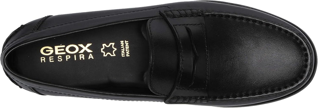 Geox Herren U New Damon BLoafer 39 EU Schwarz, 39 EU Schwarz