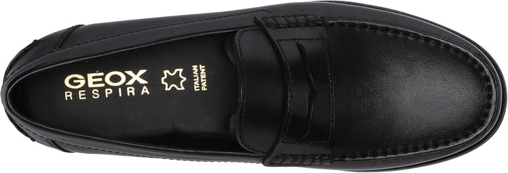 Geox Herren U New Damon BLoafer 39 EU Schwarz, 39 EU Schwarz