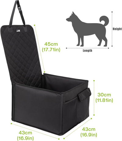 pecute Hunde Autositz 43 * 43 * 30 cm, Wasserdicht & Kratzfest Hundesitz Auto, Verstärkte und Erhöht