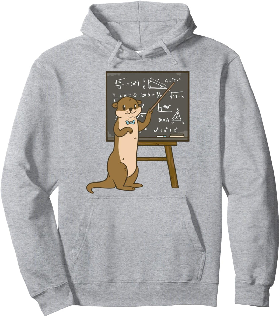 Otter Professor Lehrer Lehrer Mathematik Pullover Hoodie