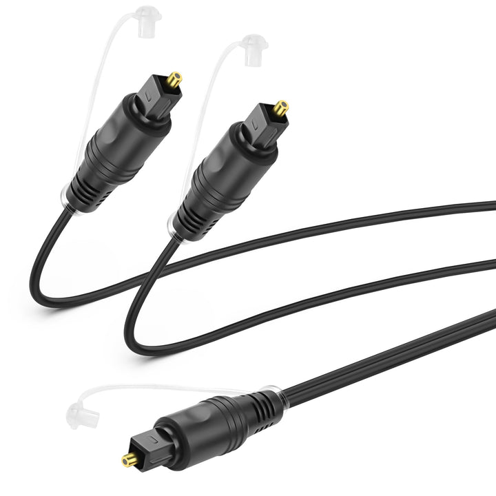MEIRIYFA Digitaler Optischer Splitter Adapter 1 in 2 Out, 1M Toslink Digital Fiber Optic Audio Split