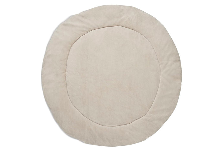 Jollein Krabbeldecke für Baby - Basic Knit, Nougat - Laufgittereinlage - Ø 95 cm - Spieldecke Baby -