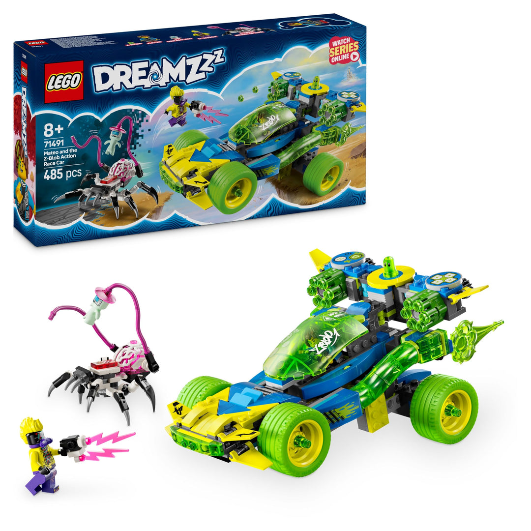 LEGO DREAMZzz 2in1 Mateo and The Z-Blob Action Race Car to Motorbike Toy, Vehicle Set for 8 Plus Yea