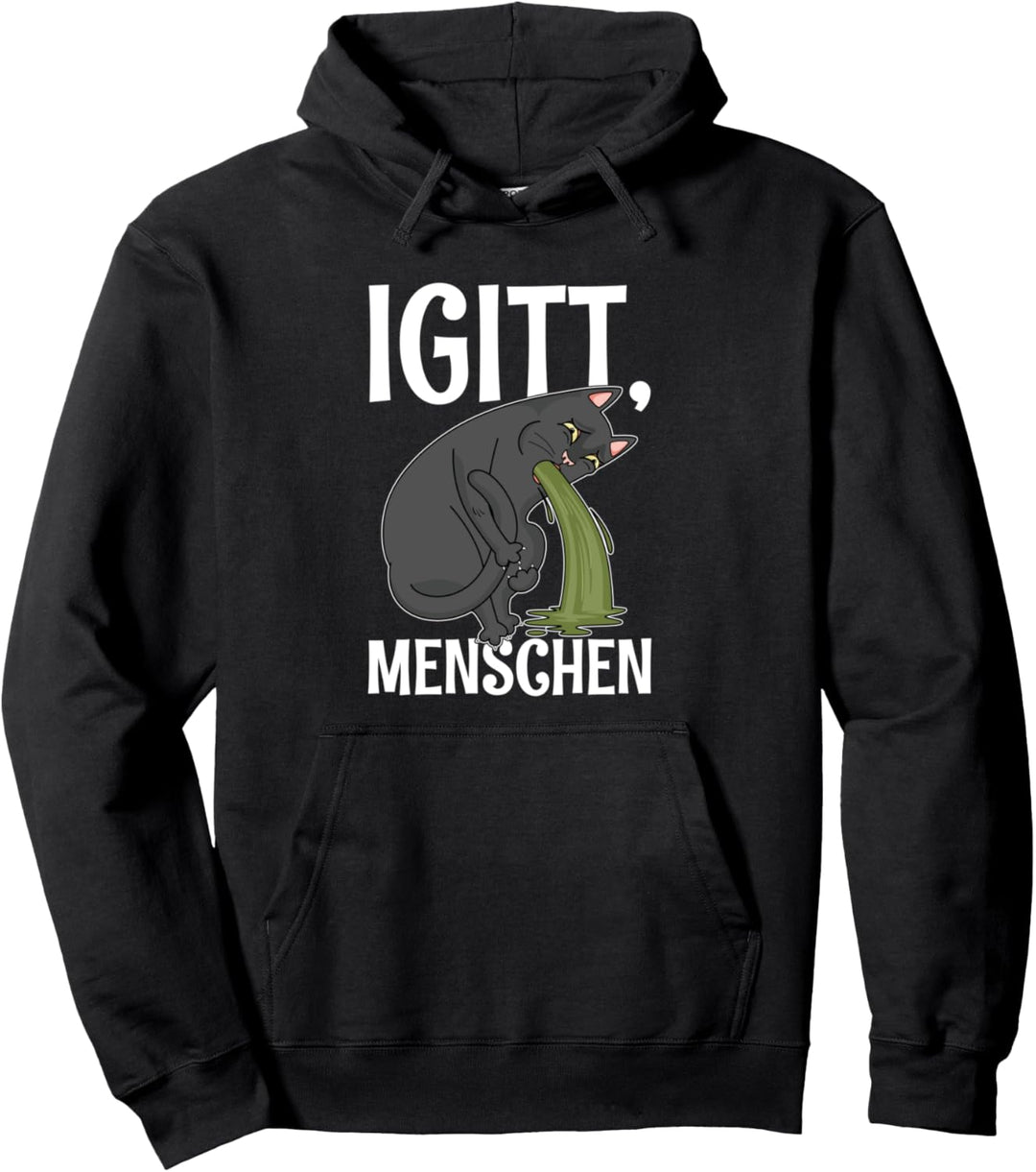 Igitt Menschen Katze Ich Hasse Menschen Spruch Pullover Hoodie