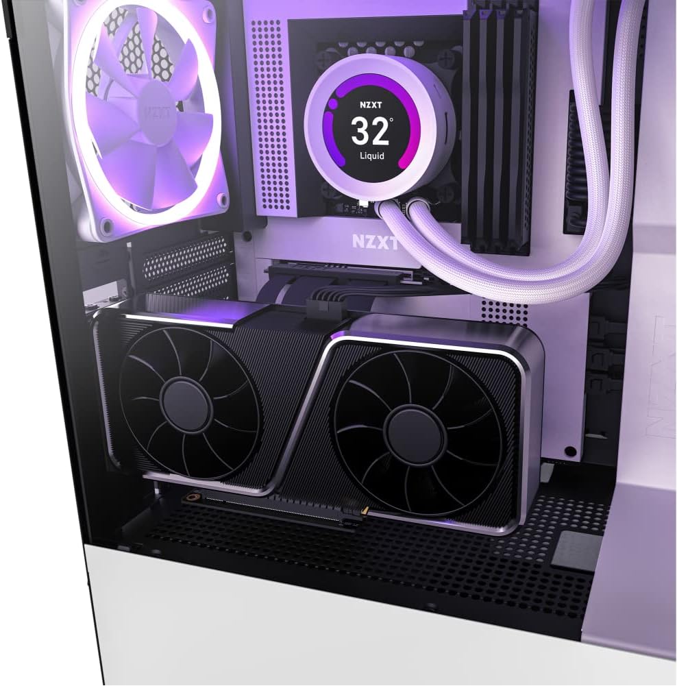 Nzxt PCIe 4.0x16 Riser Cable-AB-RC200-B1-Flexibles und abgeschirmtes Riser-Kabel – Hochgeschwindigke