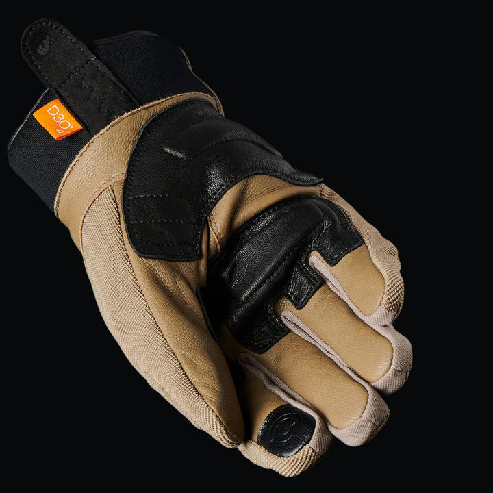 Furygan Jet AS D3O - Motorradhandschuhe Herren - Ziegenleder - Touchscreen – Wasserdicht - Atmungsak