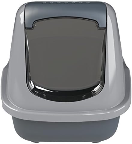 PeeWee EcoHouse Katzentoilette, Anthrazit / Hellgrau