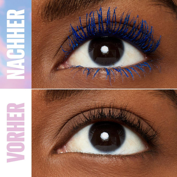 Maybelline New York Lash Sensational Sky High Mascara in Schwarz, Blau und Burgundy für lange Wimper