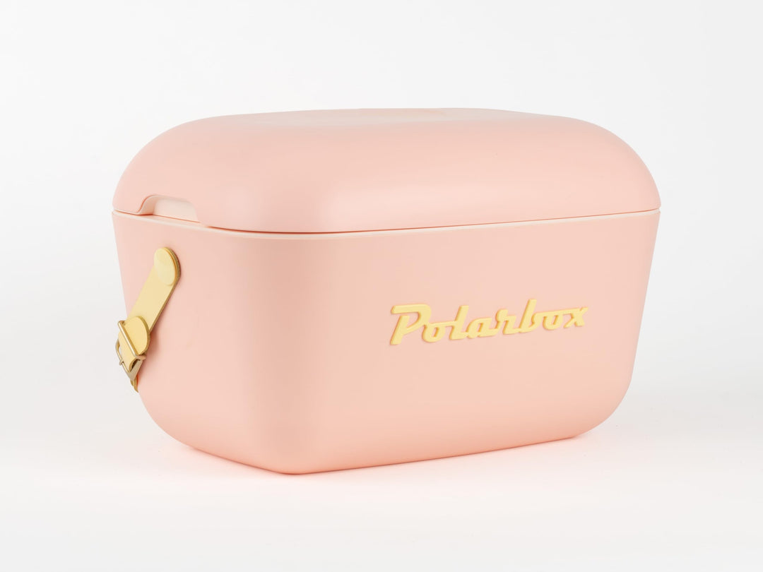 Kreher® Kühlbox Passive Kühlbox Kühltaschen Polar in Retro Vintage Design aus Kunststoff mit polysty