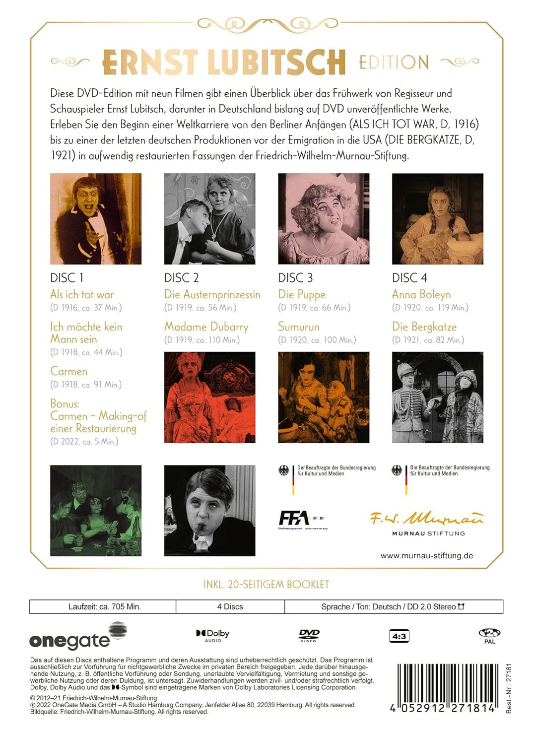 Ernst Lubitsch Edition [4 DVDs], DVD