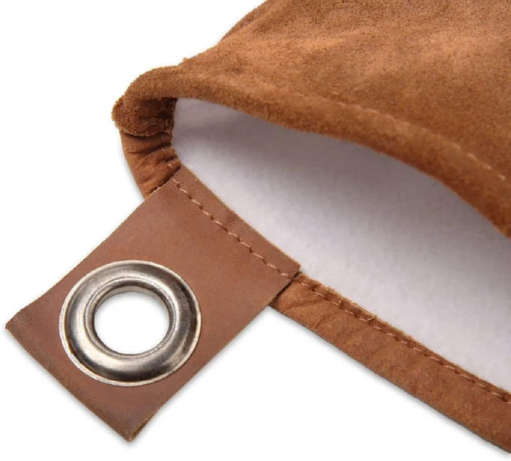 Personalisierbare Grillhandschuhe aus Leder mit Gravur, perfekt als individuelles Geschenk - Hitzebe