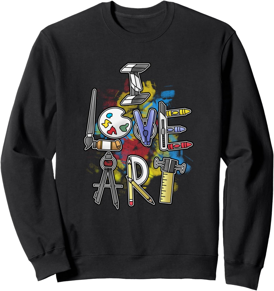I Love Art - Ich Liebe Kunst Sweatshirt