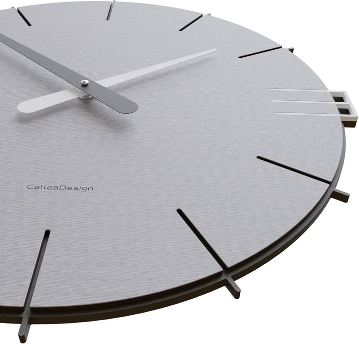 CalleaDesign 42 cm Mike Wanduhr (Nadelstreifen) Gips, Gips
