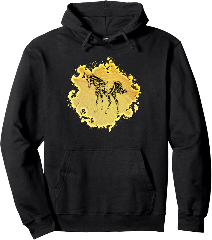 Pferde Motiv Pullover Hoodie