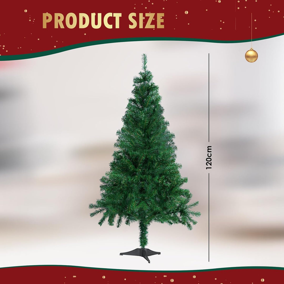 CCLIFE Künstlicher Weihnachtsbaum Nordmanntanne, 120cm, 225 Astspitzen, Tannenbaum Klein, Spritzguss