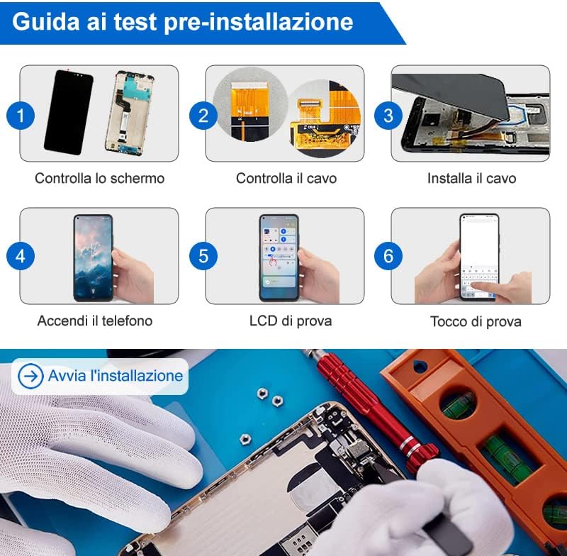 iYAiYO Incell Display Digitalisierer Touchscreen Ersatz kompatibel mit Samsung A52 4G SM-A525F, SM-A