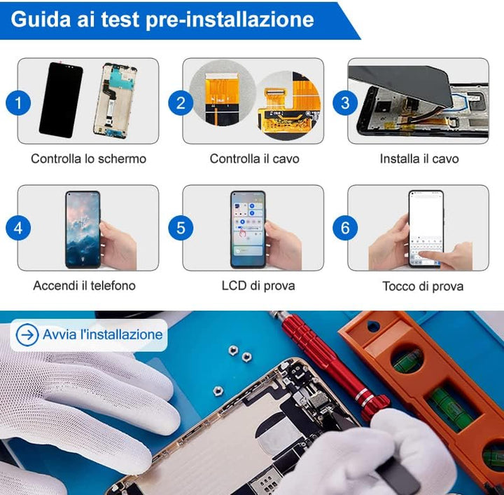 iYAiYO Incell Display Digitalisierer Touchscreen Ersatz kompatibel mit Samsung A52 4G SM-A525F, SM-A