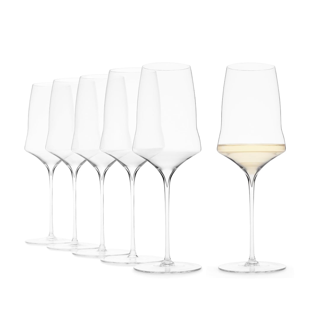 Josephine No. 1 | White | Weissweingläser 6er Set Designed by Kurt Josef Zalto 6 Stück (1er Pack), 6